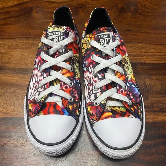 Converse All Star Lo Youth Butterflies Sneakers - Picture 2 of 12